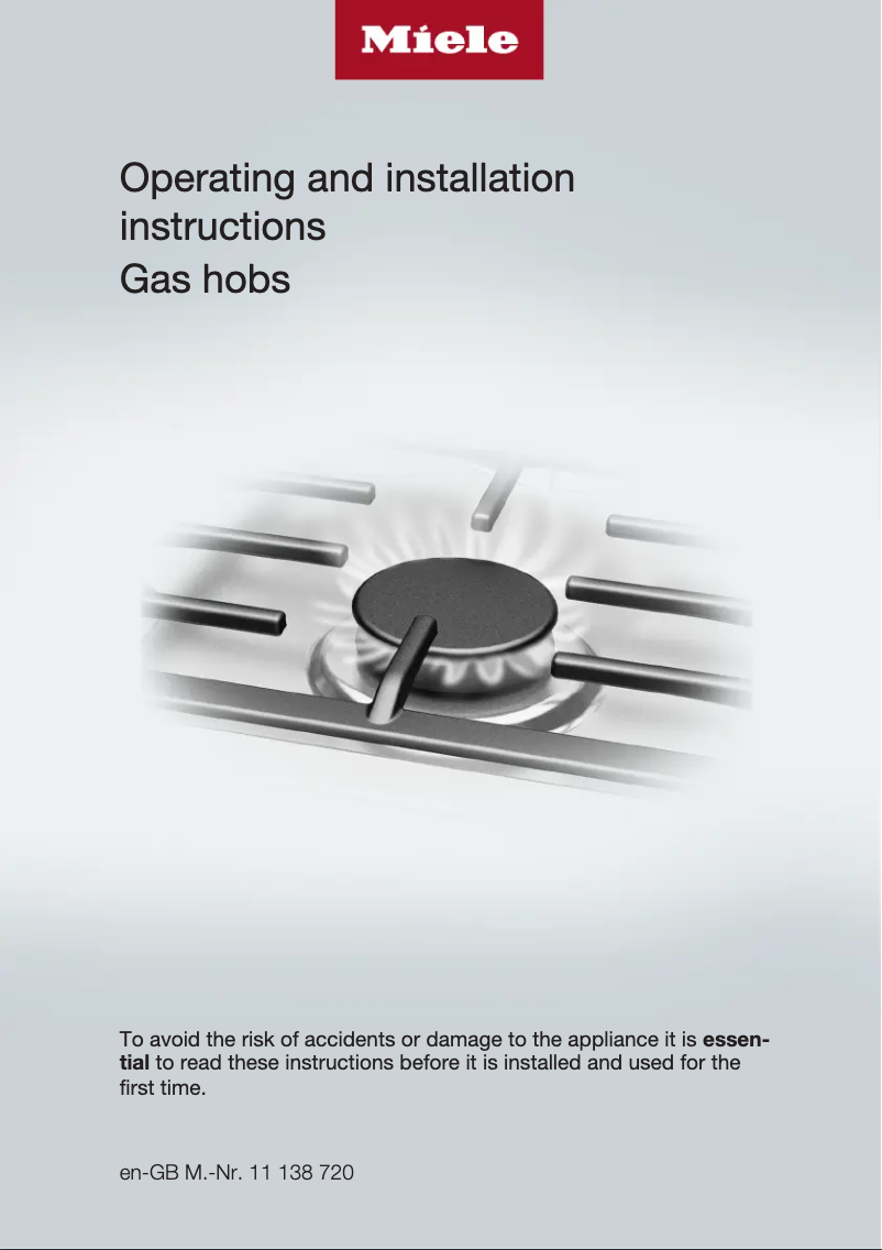 Page 1 de la notice Guide d'installation Miele KM 2357-1