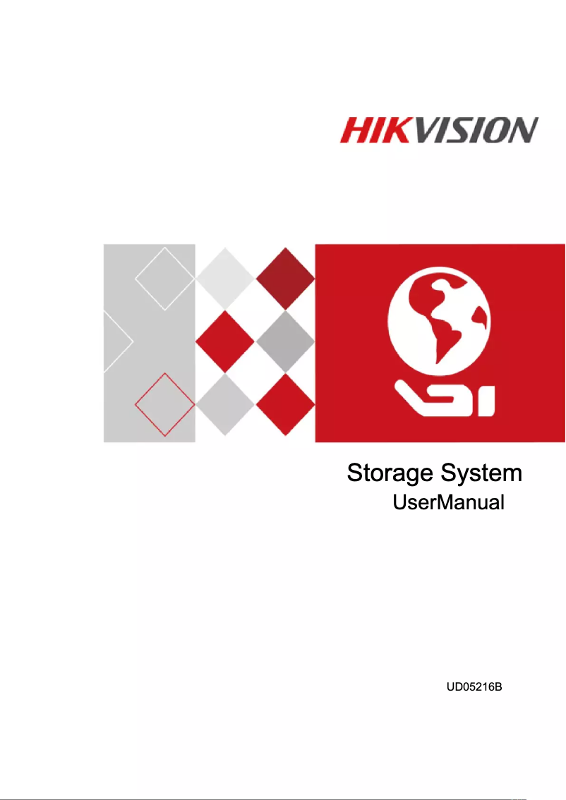 Page 1 de la notice Manuel utilisateur Hikvision DS-A81024D