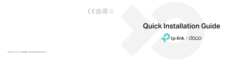 Page 1 de la notice Manuel utilisateur TP-Link Deco Voice X20