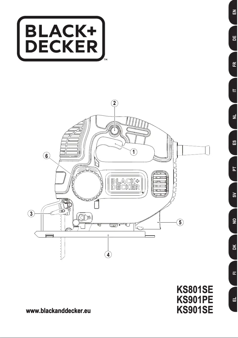 Page 1 de la notice Manuel utilisateur Black & Decker KS901PE