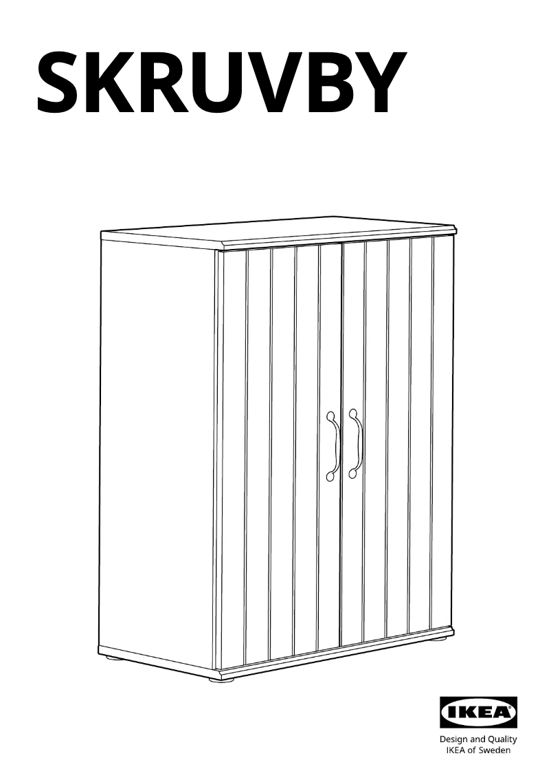 Page 1 de la notice Manuel utilisateur Ikea SKRUVBY 005.088.57