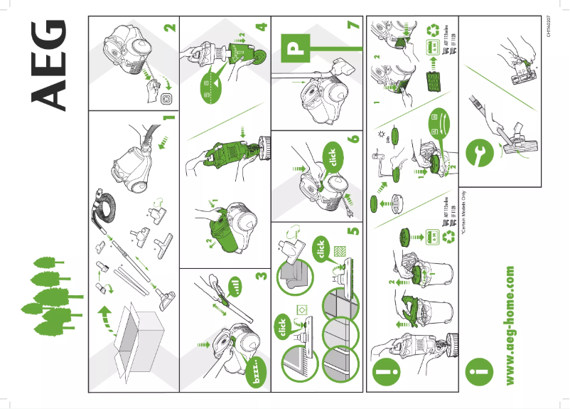 Page 1 de la notice Manuel utilisateur AEG LX4-1-EB