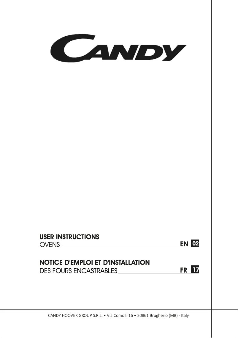 Página 1 del manual Manual de usuario Candy FCP676N/E