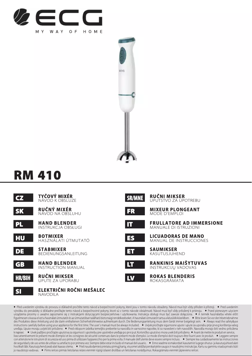 Página 1 del manual Manual de usuario ECG RM 410