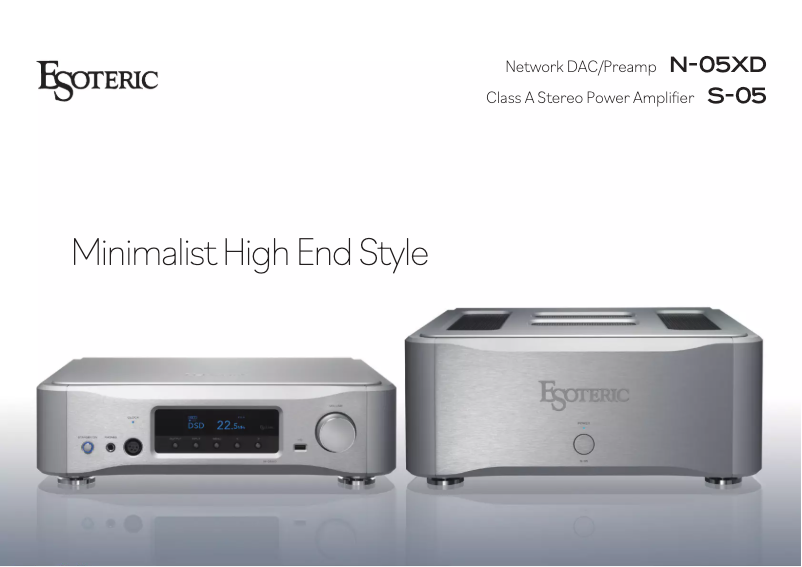 Page 1 de la notice Brochure Esoteric S-05