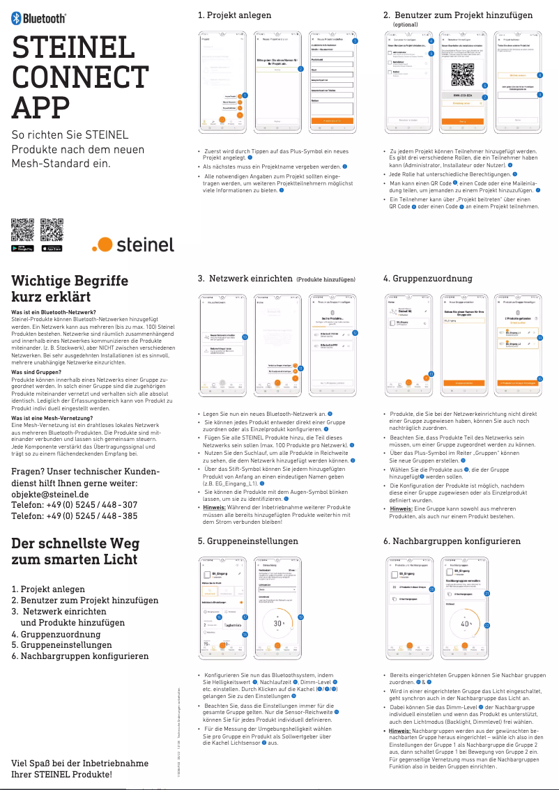 Page 1 de la notice Guide de démarrage rapide Steinel GL 85 SC 600