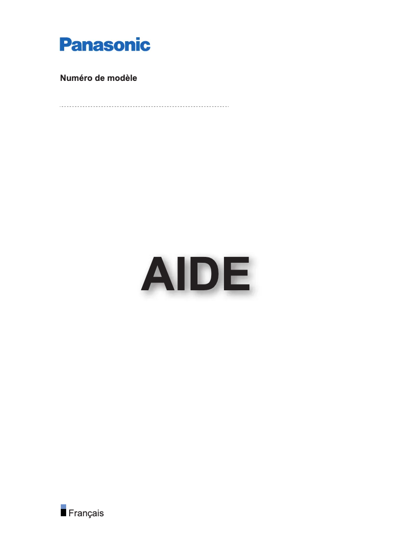 Page 1 de la notice Manuel utilisateur Panasonic TX-65JZW1004