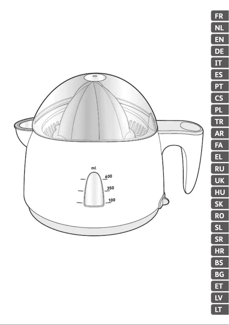 Page 1 de la notice Manuel utilisateur Tefal Prep`Line 600 8309