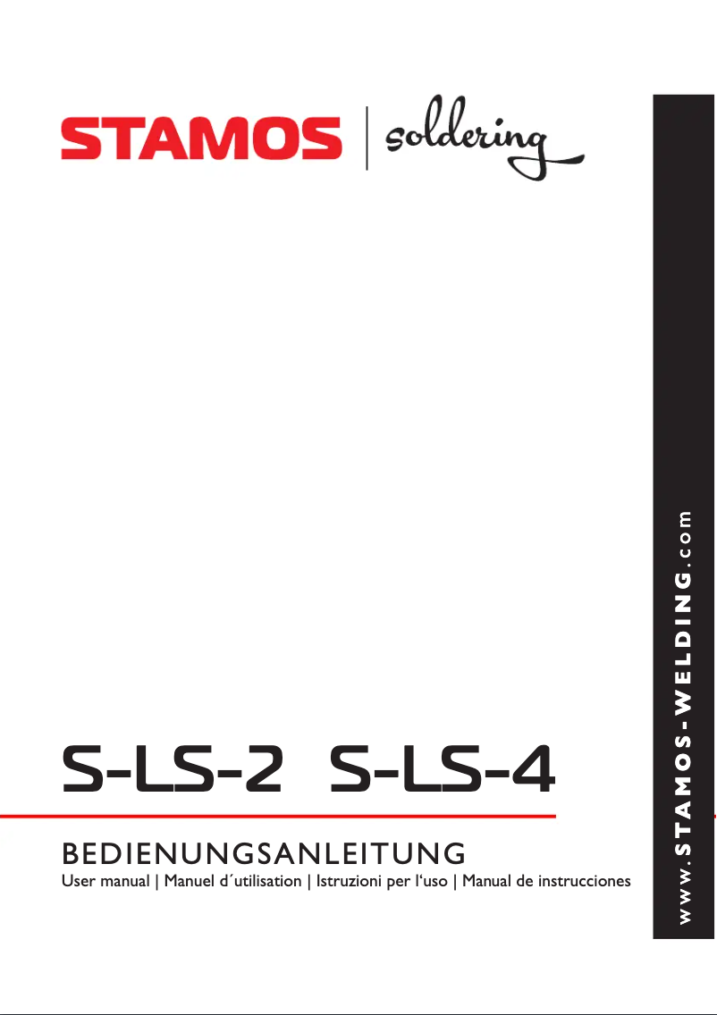 Page 1 de la notice Manuel utilisateur Stamos S-LS-4