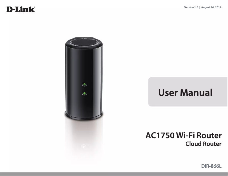 Page 1 de la notice Manuel utilisateur D-Link DIR-866L