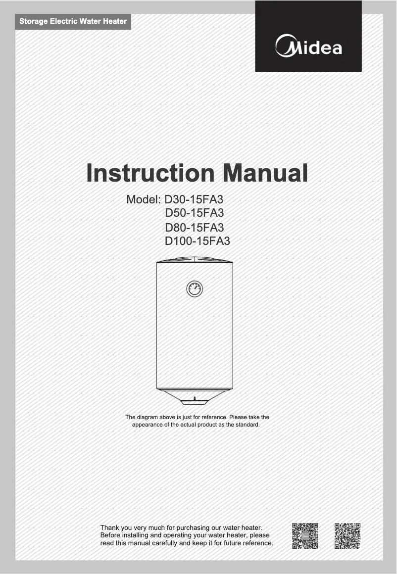 Página 1 del manual Manual de usuario Midea D80-15FA3