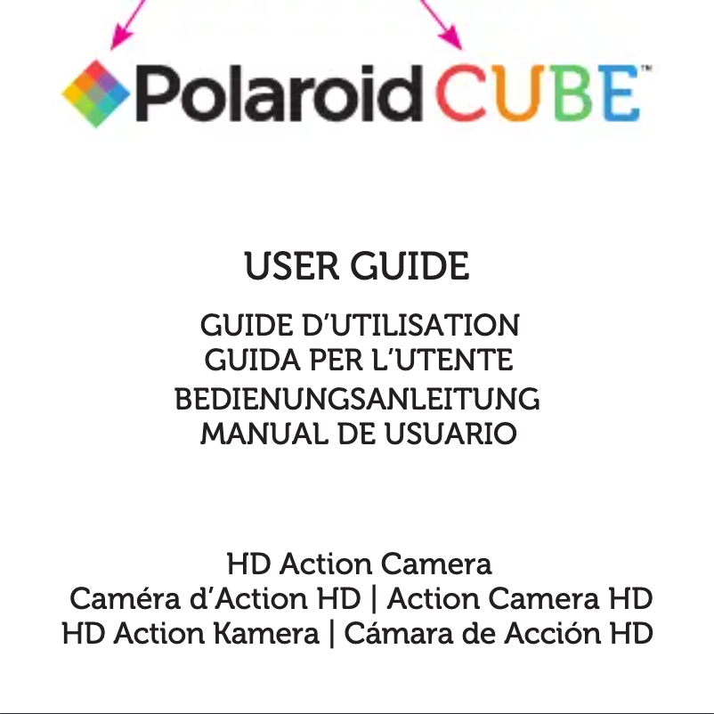 Page 1 de la notice Manuel utilisateur Polaroid Cube