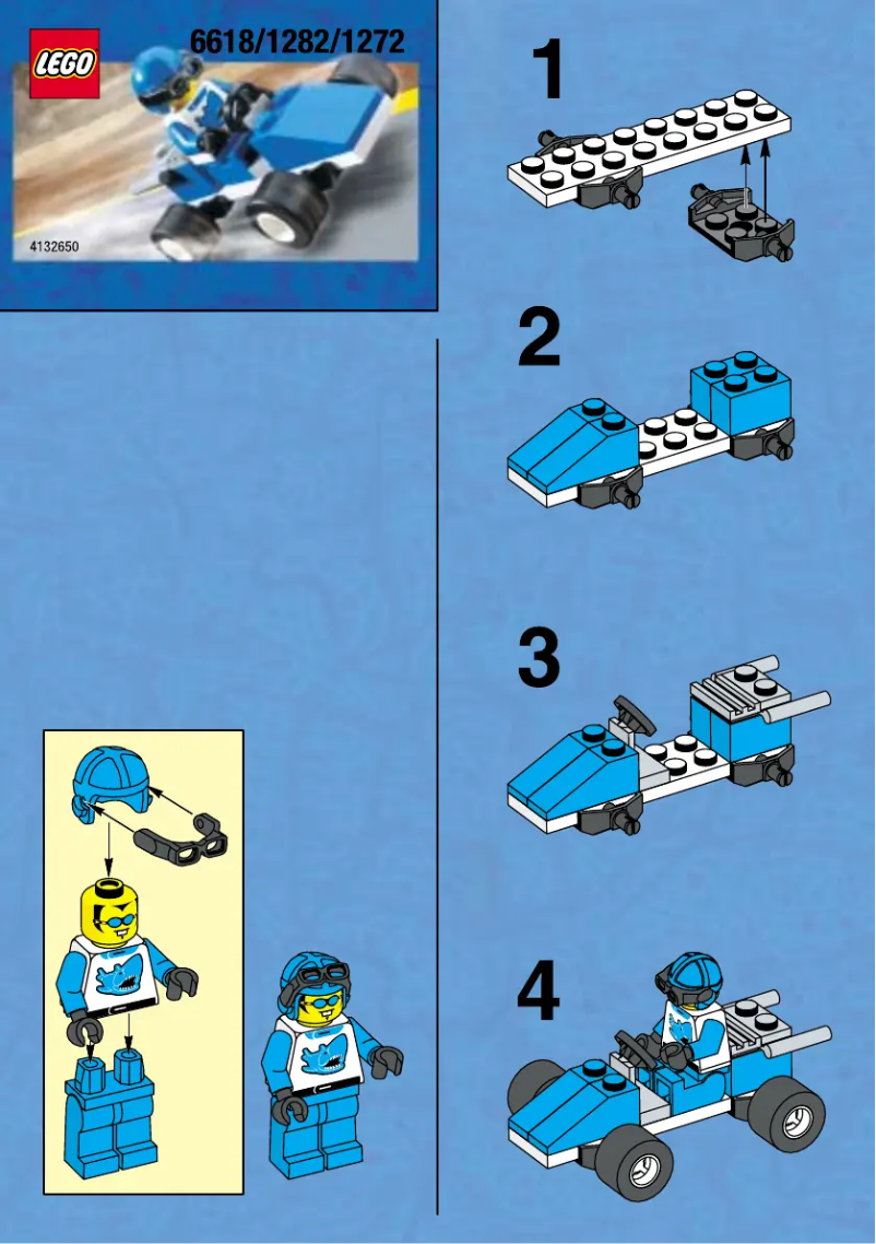 Page 1 de la notice Manuel utilisateur Lego BLUE RACER