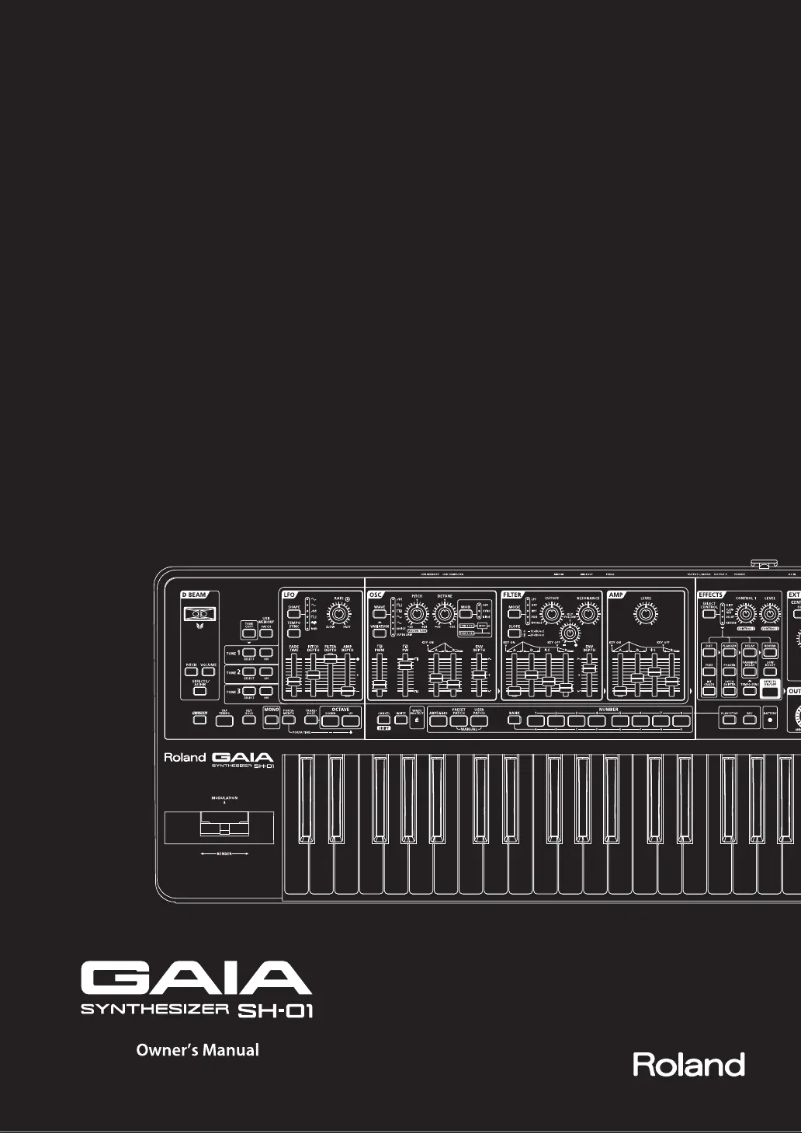 Page 1 de la notice Manuel utilisateur Roland GAIA SH-01
