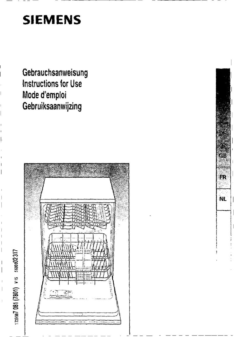 Page 1 de la notice Manuel utilisateur Siemens SE25060EU