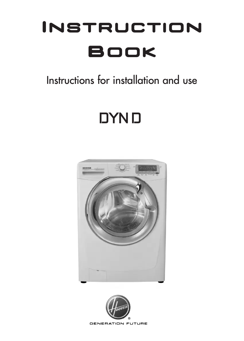 Page 1 de la notice Manuel utilisateur Hoover DYN 9144D2X/1