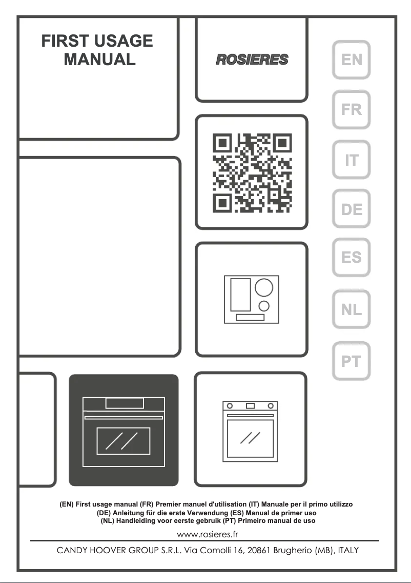Page 1 de la notice Manuel utilisateur Rosieres RO4MWM9G6NQB