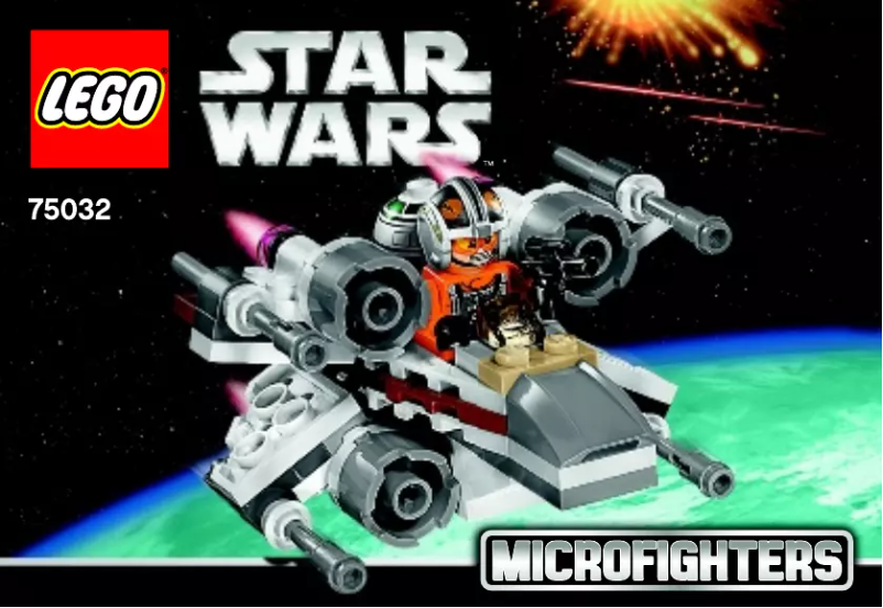 Page 1 de la notice Manuel utilisateur Lego Star Wars X-Wing Fighter