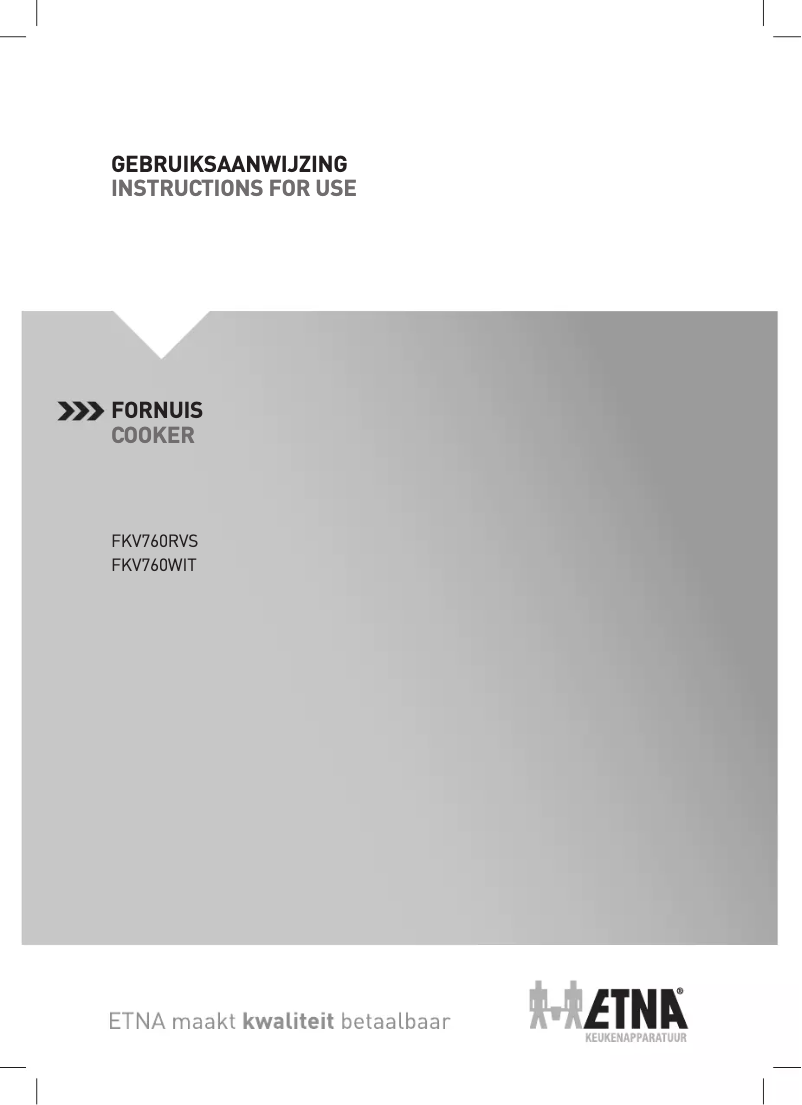 Page 1 de la notice Manuel utilisateur Etna FKV760RVS