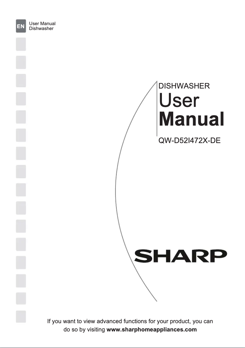 Page 1 of the manual User Manual Sharp QW-D52I472X