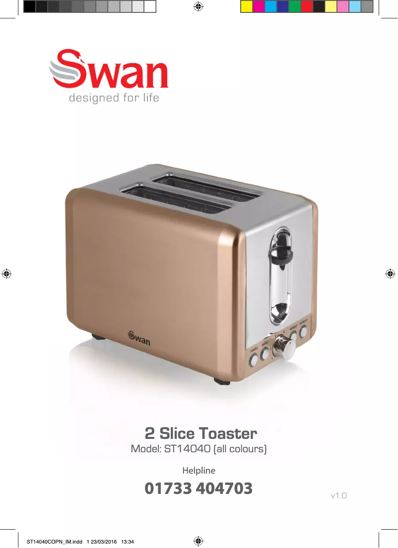 Page 1 de la notice Manuel utilisateur Swan ST14040