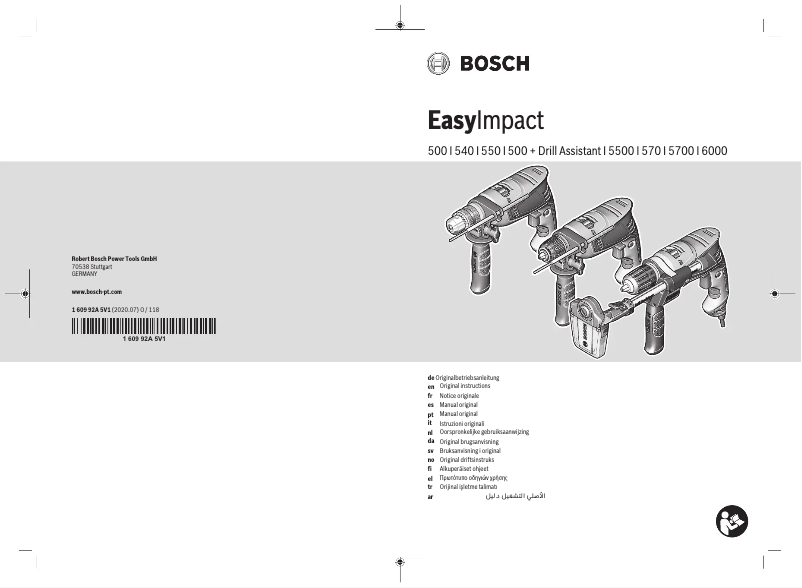 Page 1 of the manual User Manual Bosch EasyImpact 570