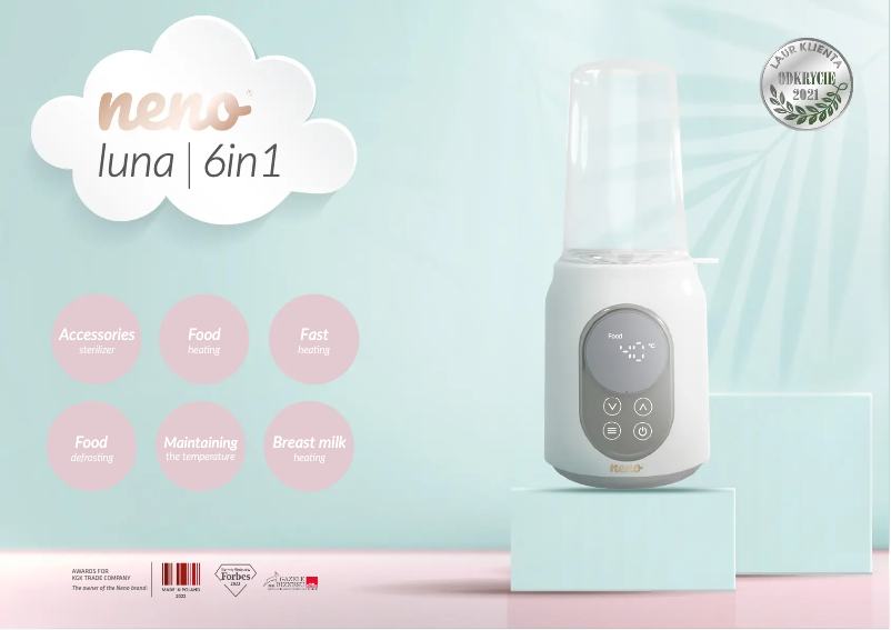 Page 1 de la notice Fiche technique Neno Luna