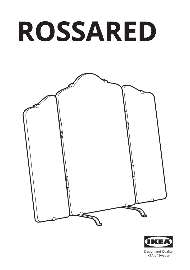 Page 1 de la notice Manuel utilisateur Ikea ROSSARED 604.712.81