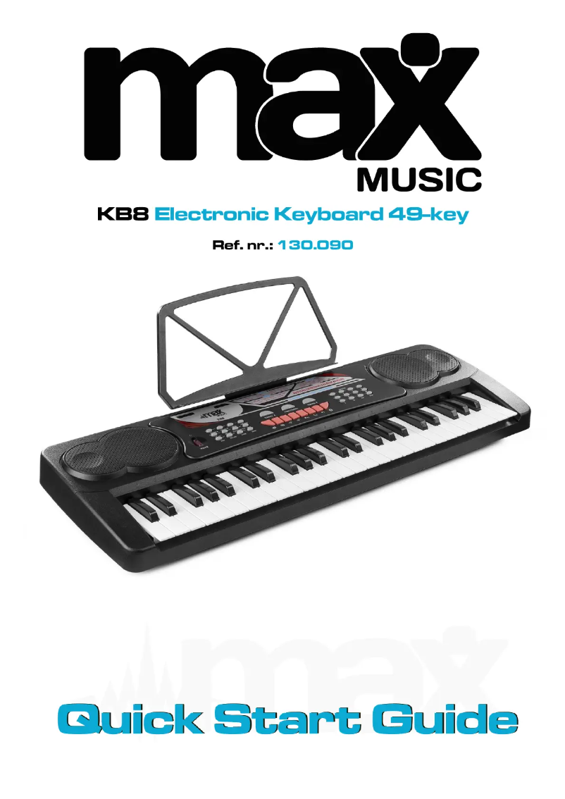 Página 1 del manual Guía de inicio rápido MAX KB8