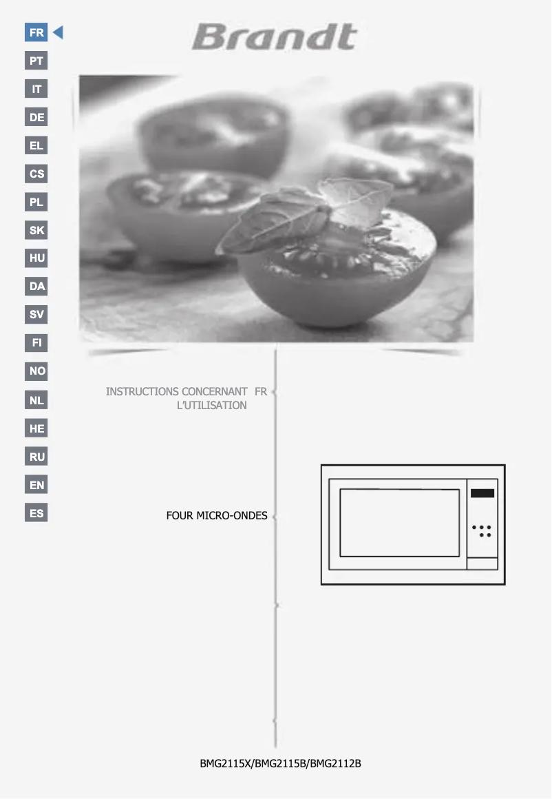 Página 1 del manual Manual de usuario Brandt BMG2115X