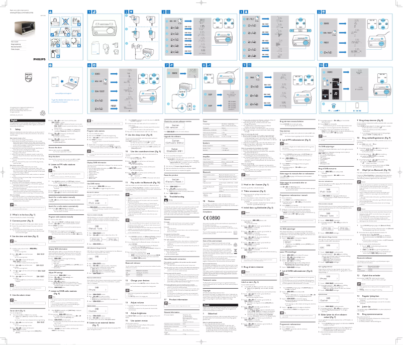 Page 1 de la notice Manuel utilisateur Philips ORT2300B