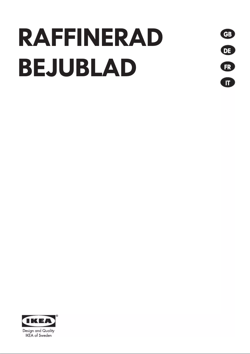 Image de la première page du manuel de l'appareil BEJUBLAD 503.009.30