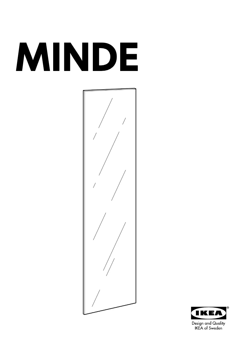 Page 1 de la notice Manuel utilisateur Ikea MINDE