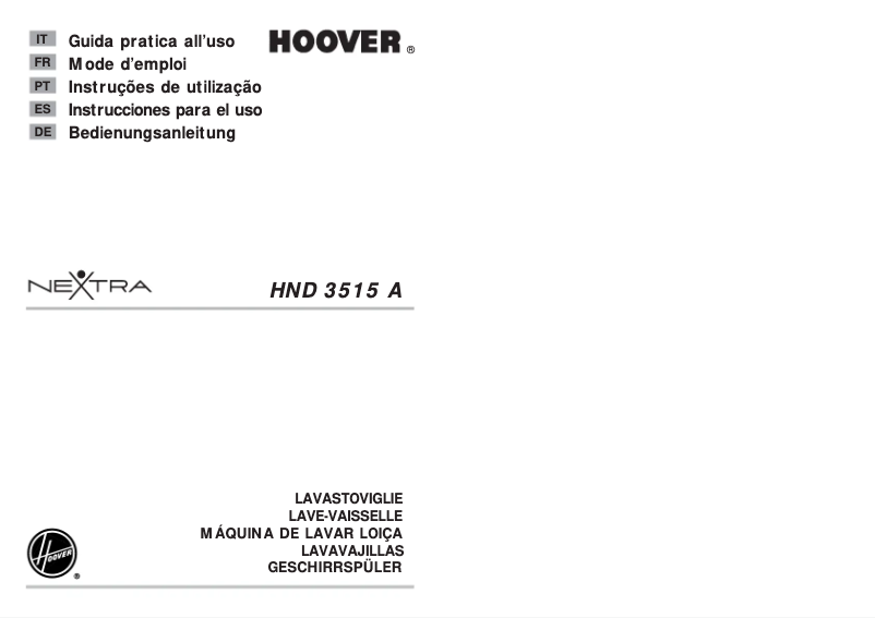 Página 1 del manual Manual de usuario Hoover HND 3515A-85S