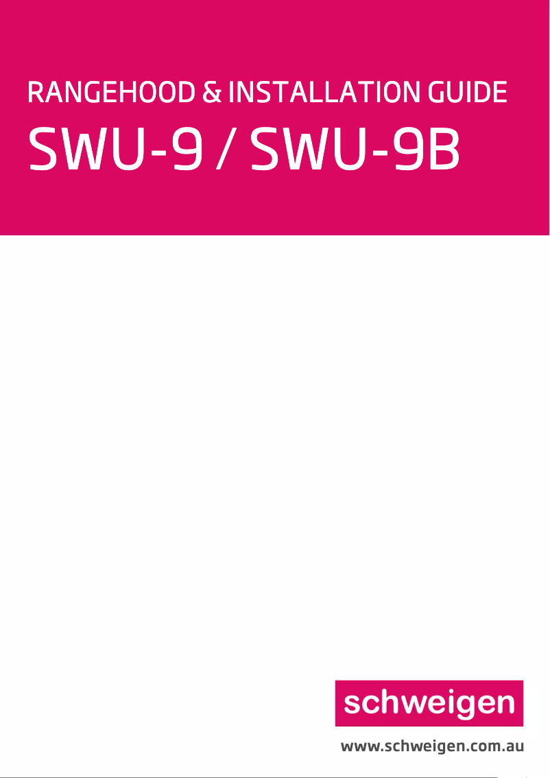 Page 1 de la notice Manuel utilisateur Schweigen SWU-9