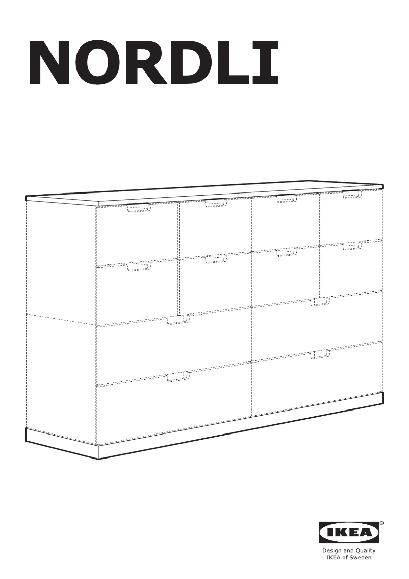 Page 1 de la notice Manuel utilisateur Ikea NORDLI 203.660.03