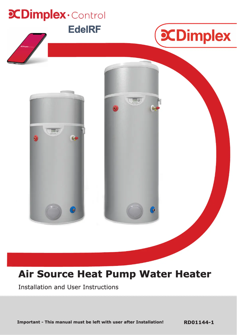 Page 1 de la notice Manuel utilisateur Dimplex EDL200UK-630RF