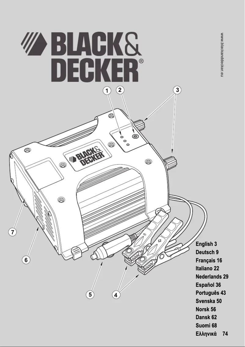 Página 1 del manual Manual de usuario Black & Decker BDPC750
