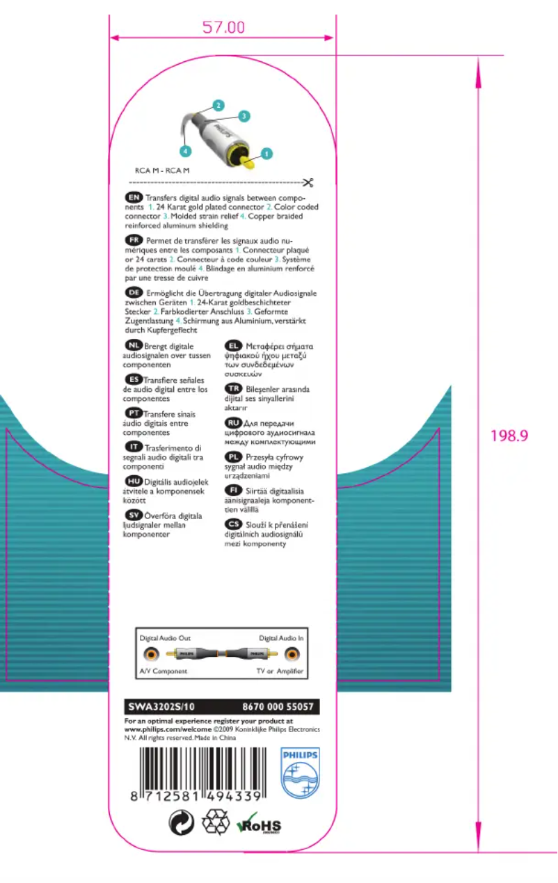 Page 1 of the manual Instruction Manual Philips SWA3202S