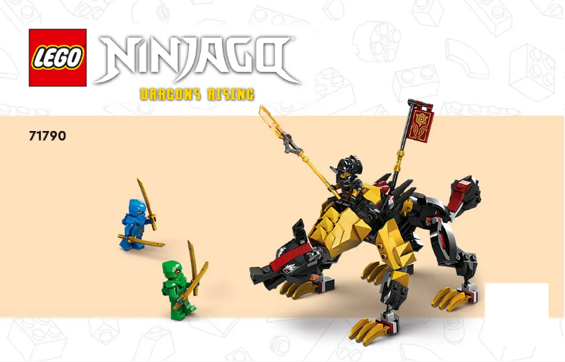 Page 1 de la notice Manuel utilisateur Lego Ninjago 71790