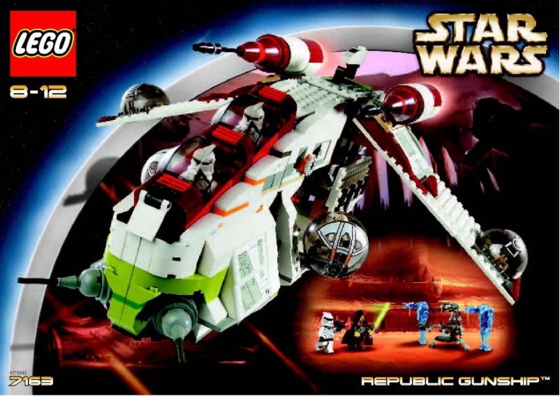 Page 1 de la notice Manuel utilisateur Lego Star Wars 7163