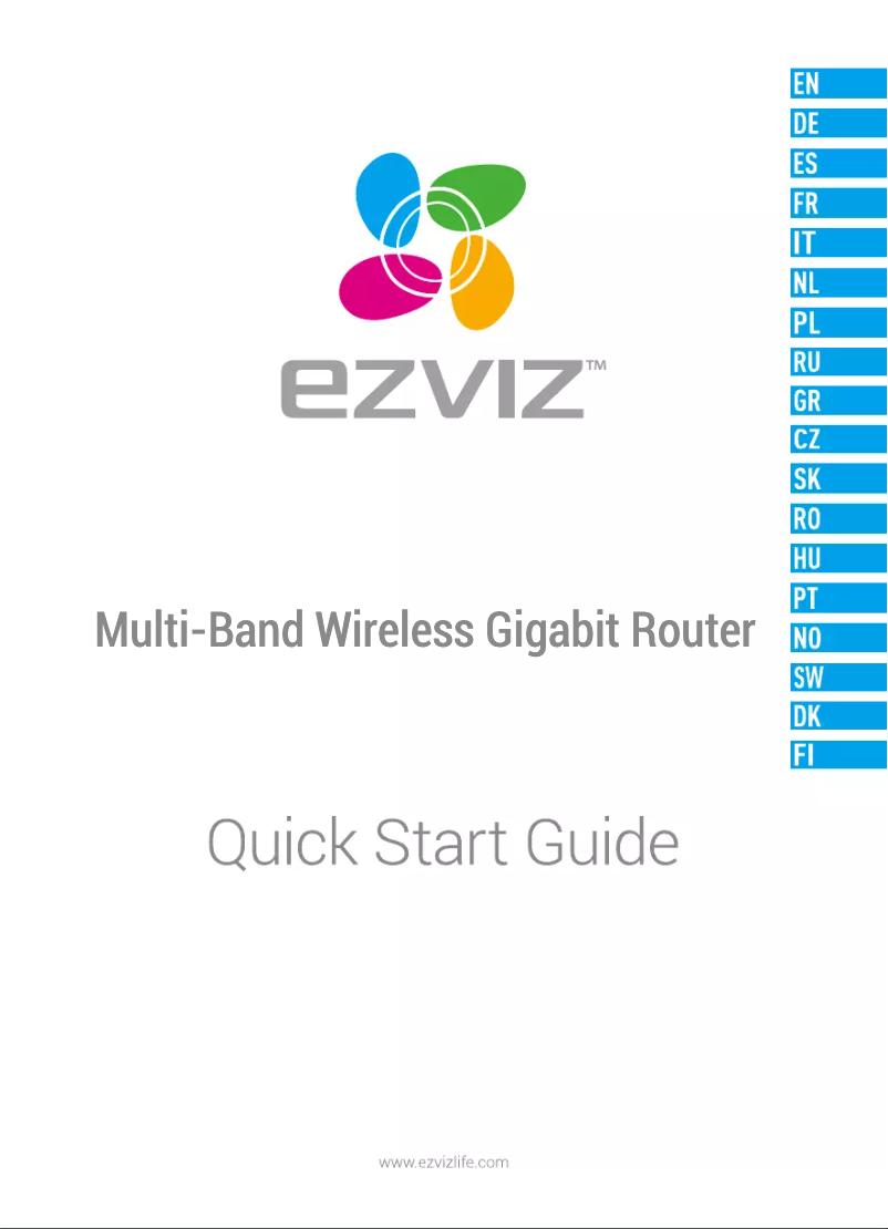 Page 1 de la notice Manuel utilisateur EZVIZ W3