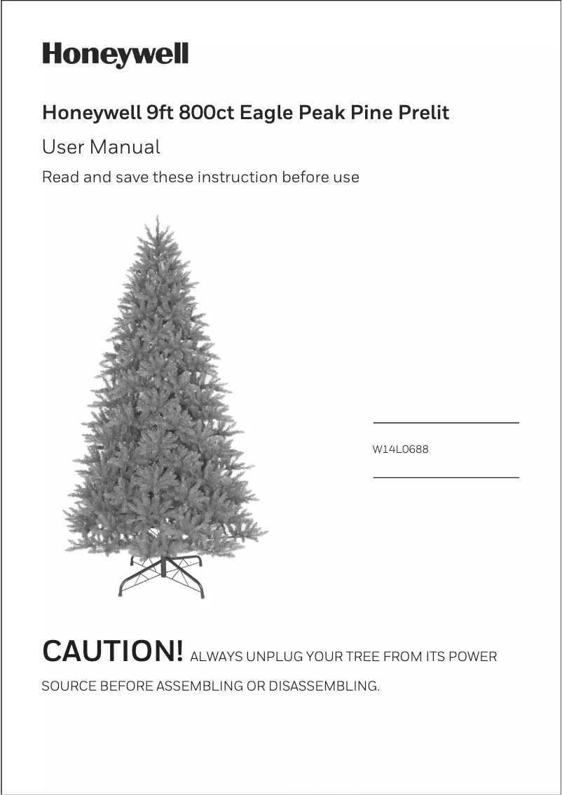 Page 1 de la notice Manuel utilisateur Honeywell W14L0688