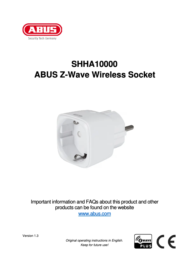 Página 1 del manual Manual de usuario Abus SHHA10000