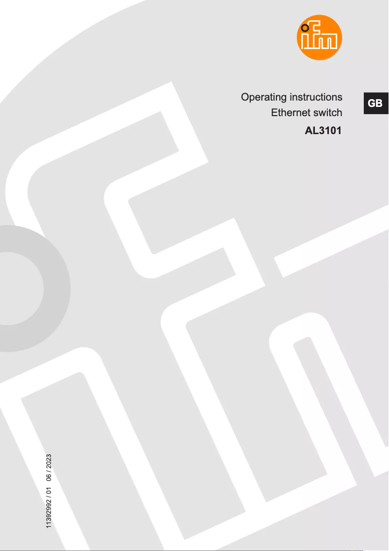 Página 1 del manual Manual de usuario IFM AL3101