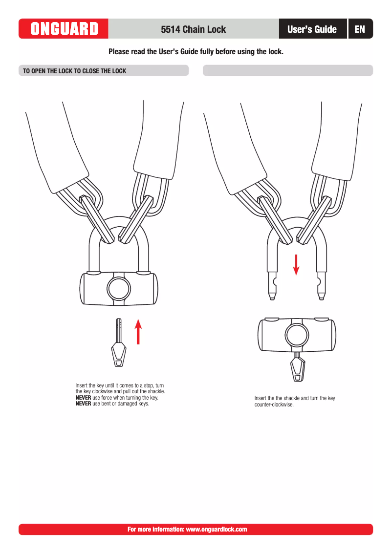 Página 1 del manual Manual de usuario OnGuard 5514