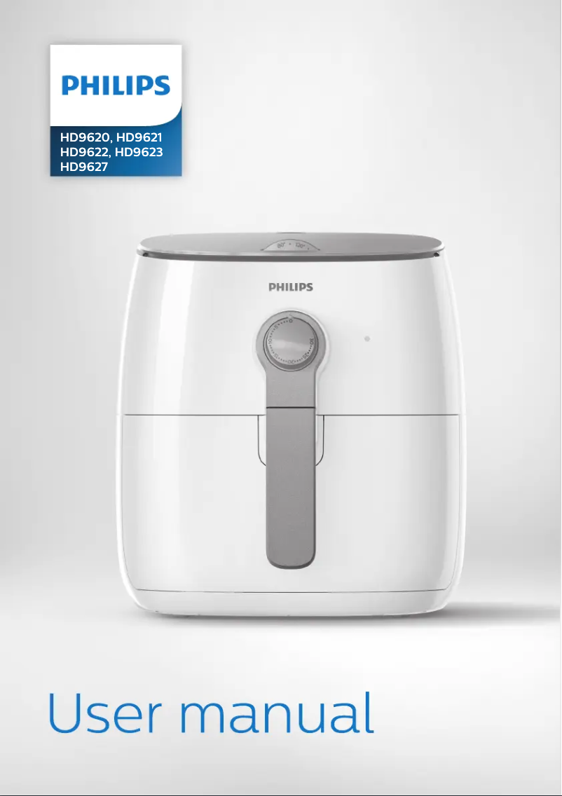 Página 1 del manual Manual de usuario Philips Viva Collection Airfryer HD9625