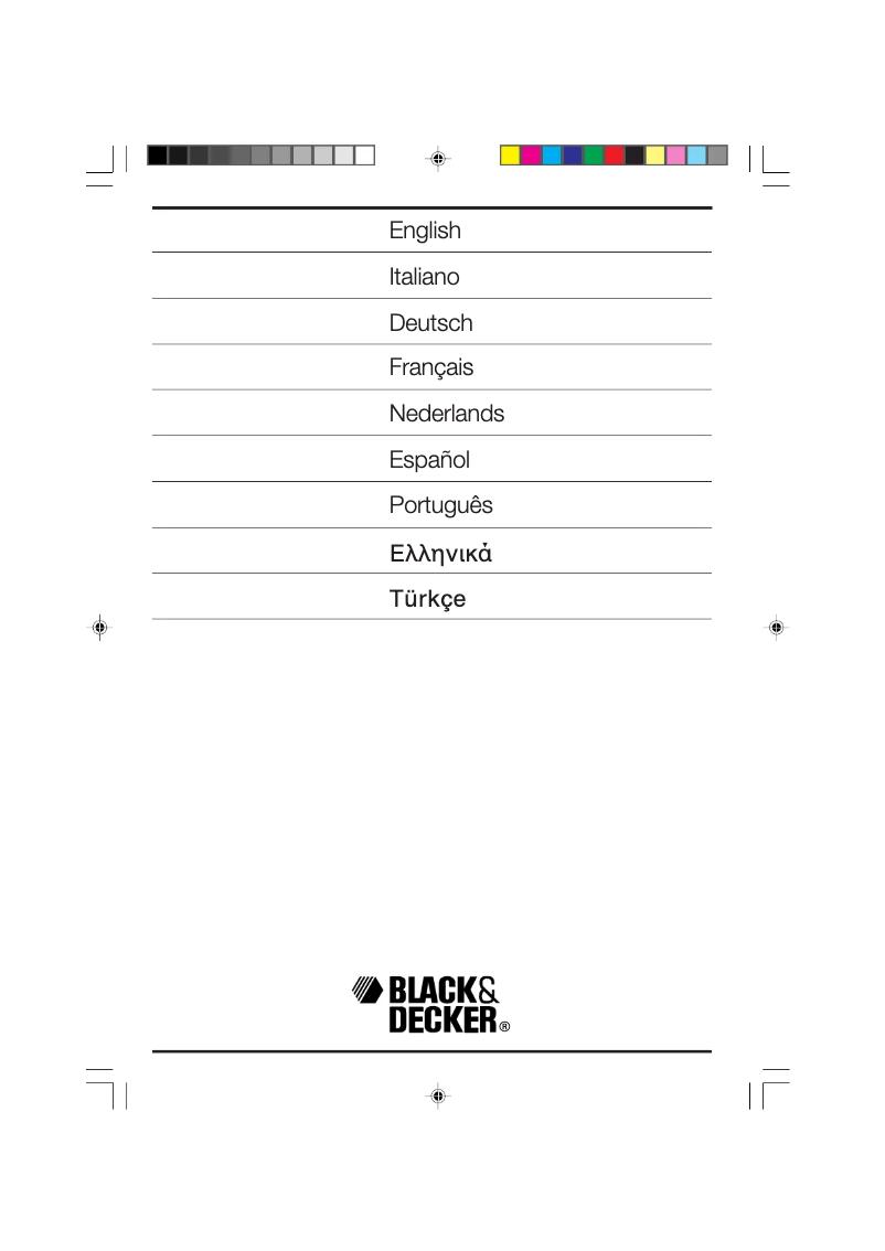 Page 1 de la notice Manuel utilisateur Black & Decker GR345