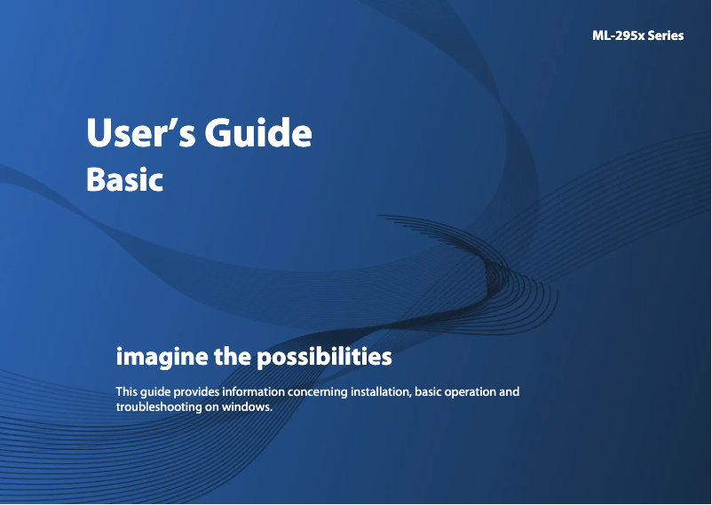 Página 1 del manual Manual de usuario Samsung ML-2950D