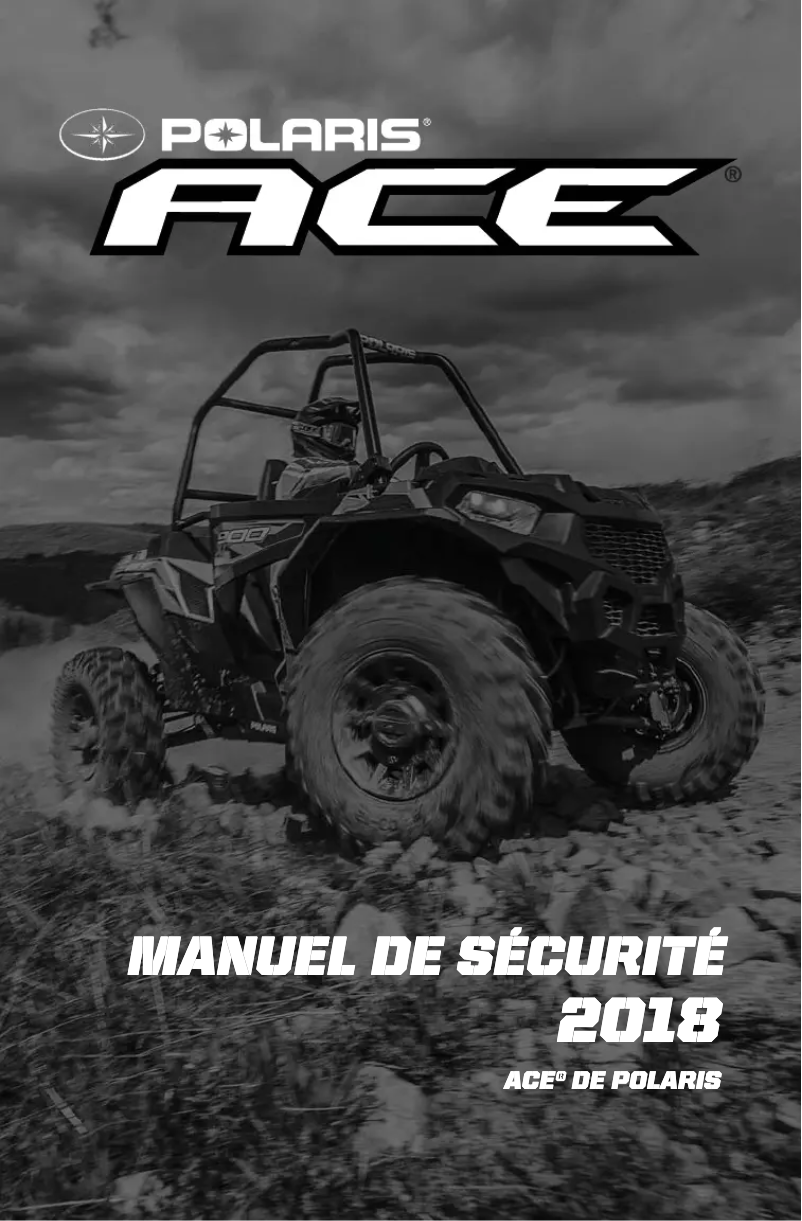 Page 1 de la notice Manuel utilisateur Polaris Ace 900 XC (2018)